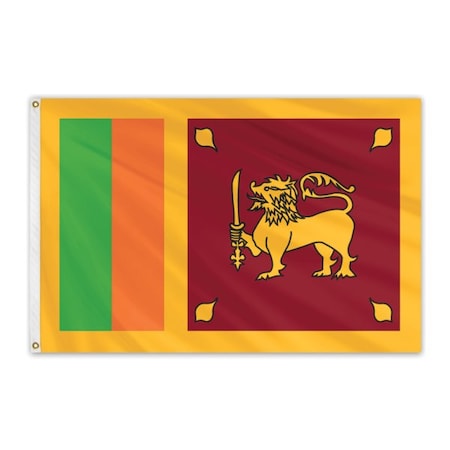 Clearance Sri Lanka 4'x6' Nylon Flag